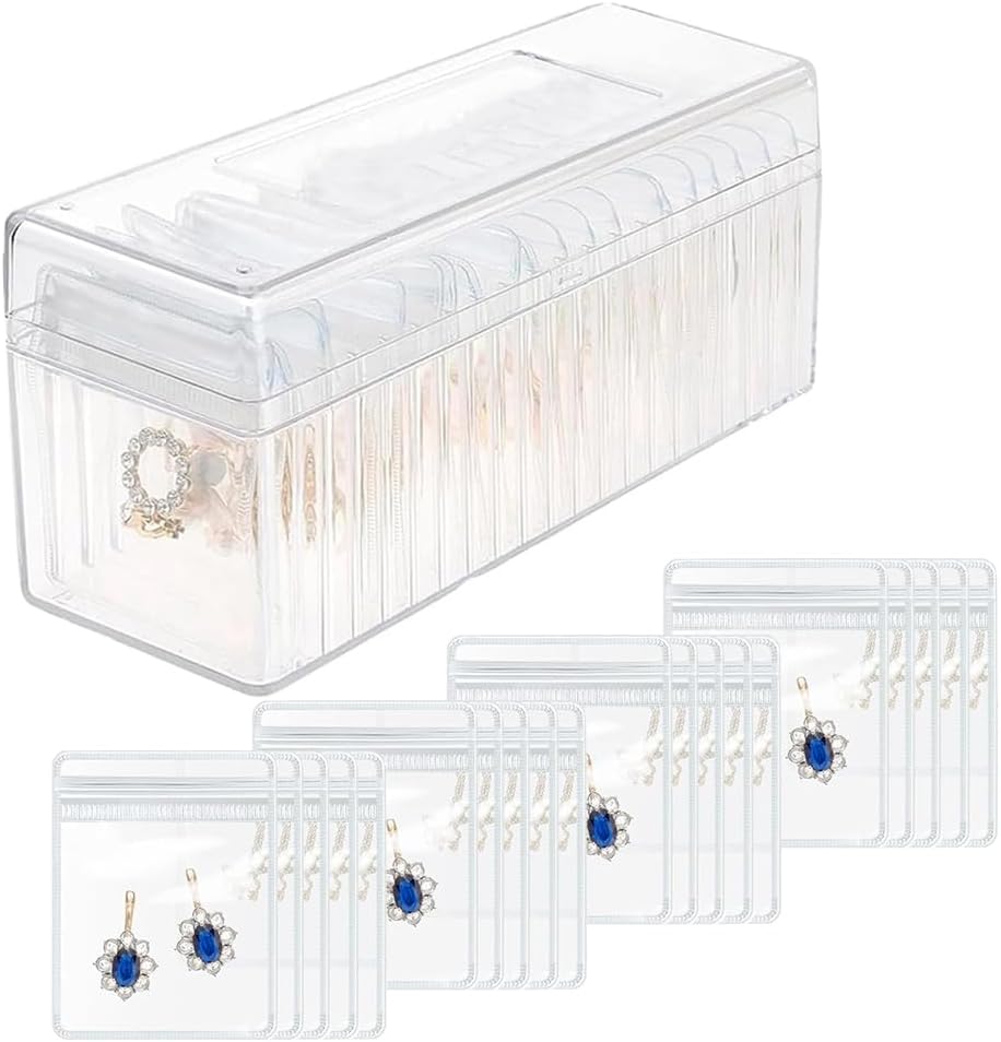Acrylic Jewelry Box Organizer (Free 20 Bags)