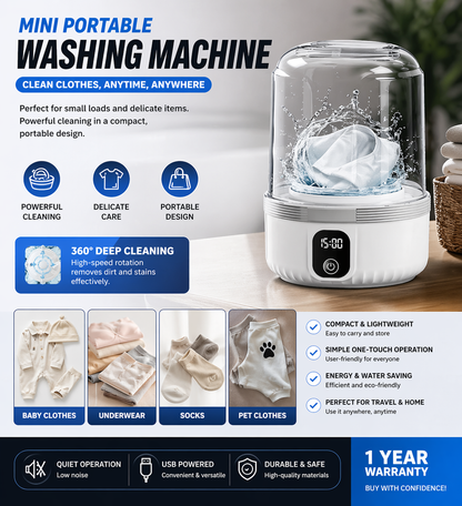 Mini Portable Washing Machine