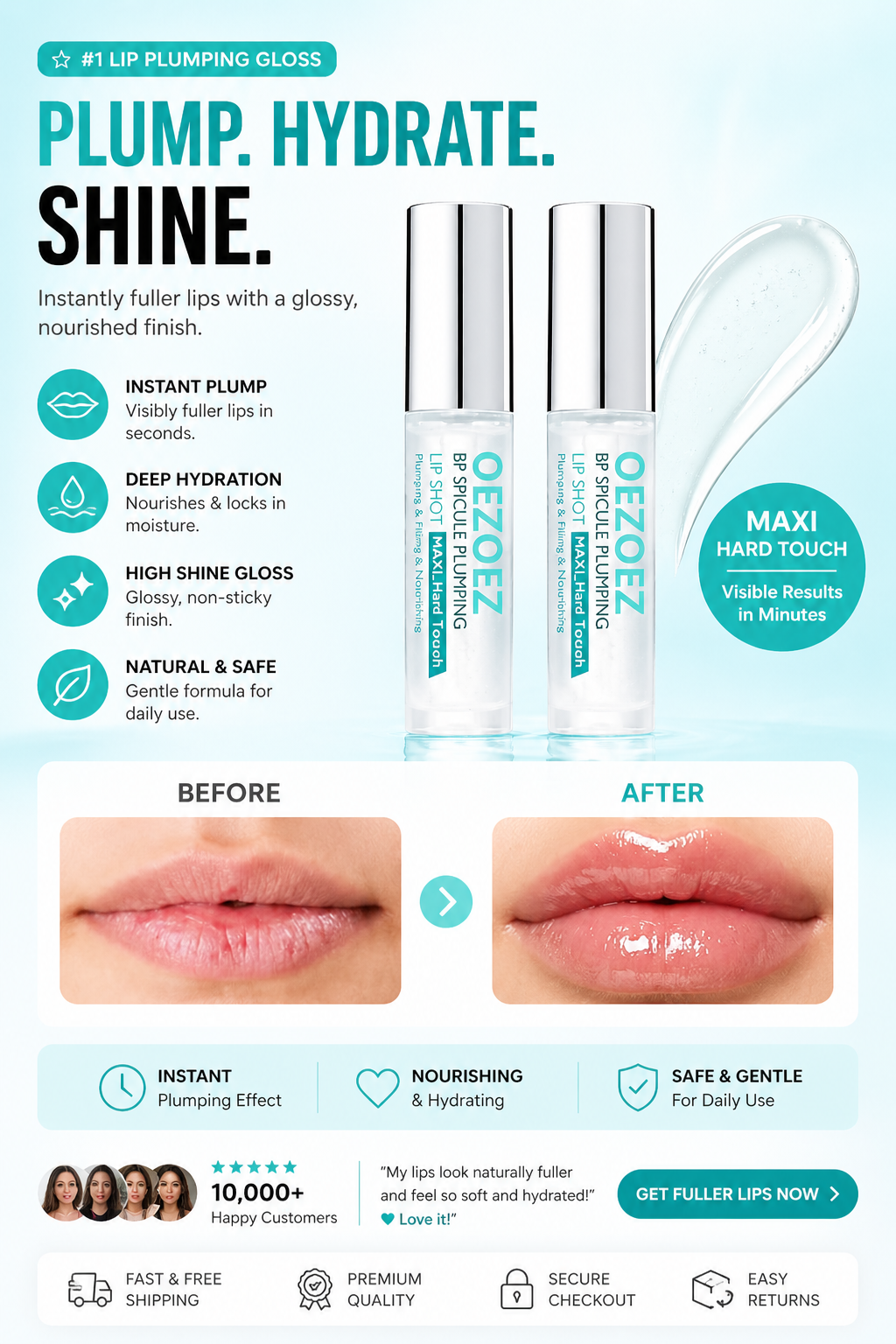 Lip Plumping Serum Moisturizing
