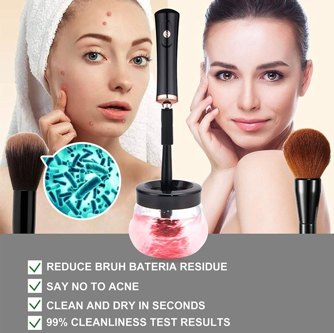 GeniusPicks Makeup Brush Cleaner & Dryer