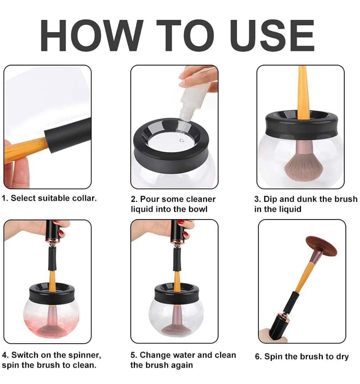 GeniusPicks Makeup Brush Cleaner & Dryer