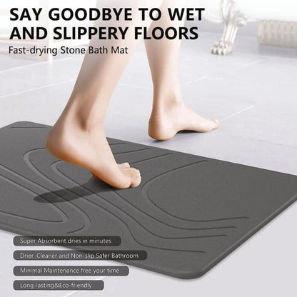 GeniusPicks Stone Bath Mat