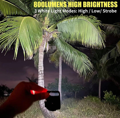 LED USB Rechargeable Mini Keychain Flashlight & Bottle Opener
