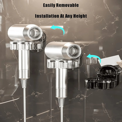Rotating Hair Dryer Rack