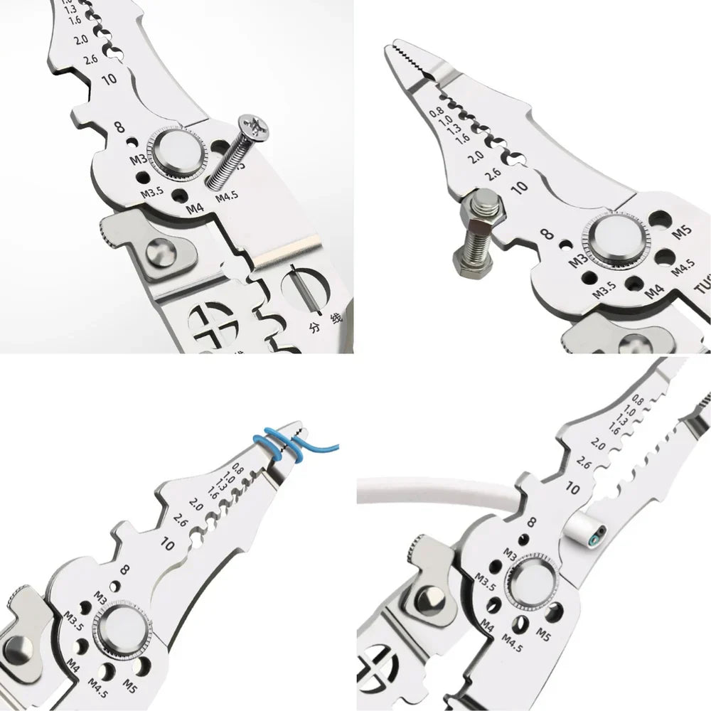 Multifunctional Wire Stripper Crimper Cable Cutter Pliers