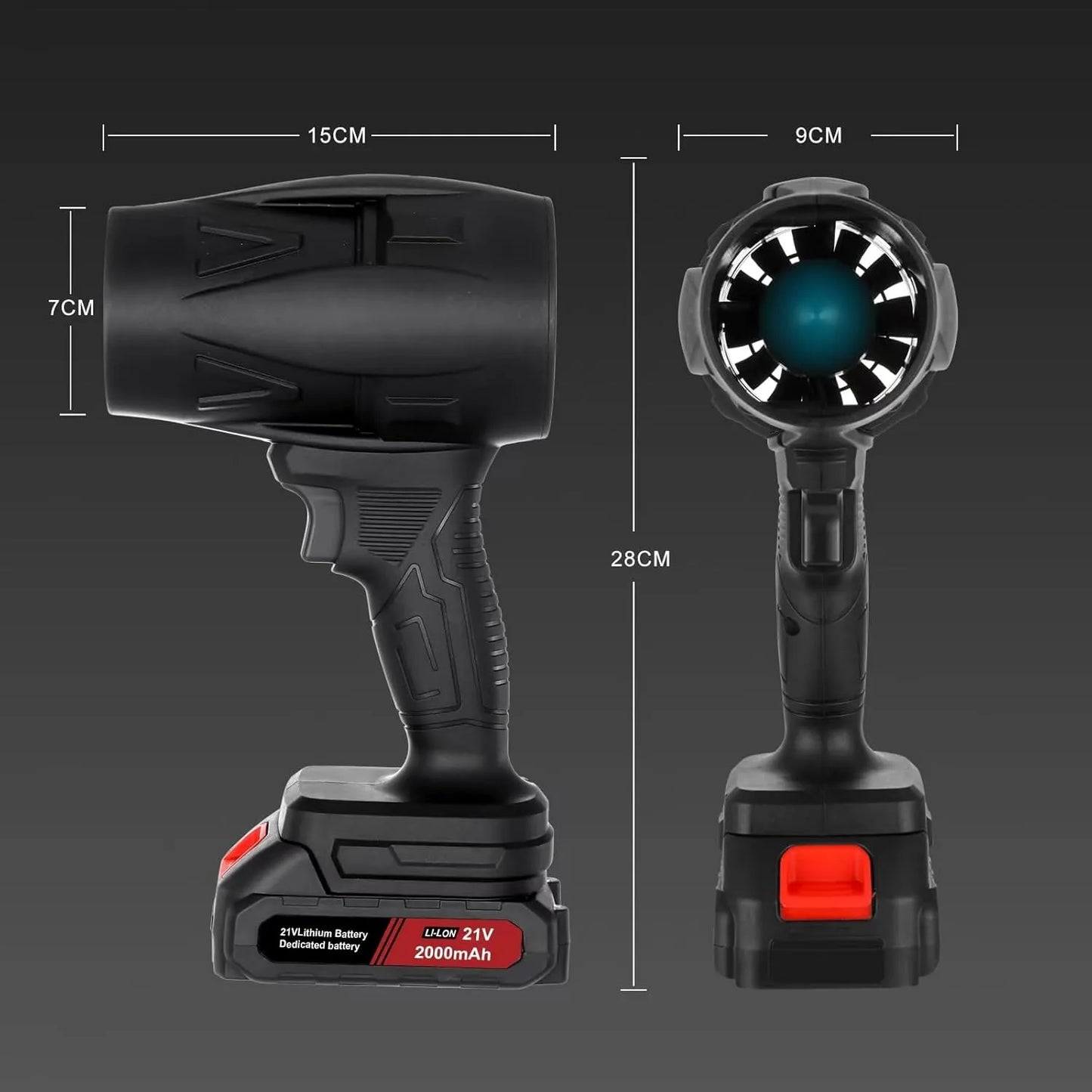 Cordless Turbo Power Air Duster 48V - 2 batteries