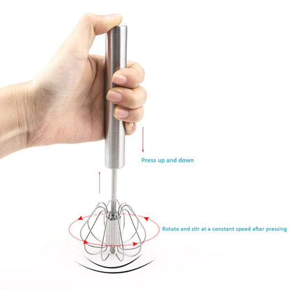 Stainless Steel Semi-Automatic Whisk