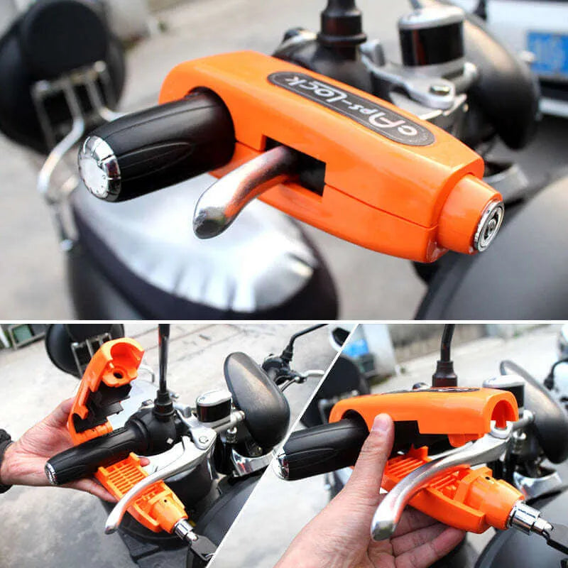 Motorcycle Grip Lock Security