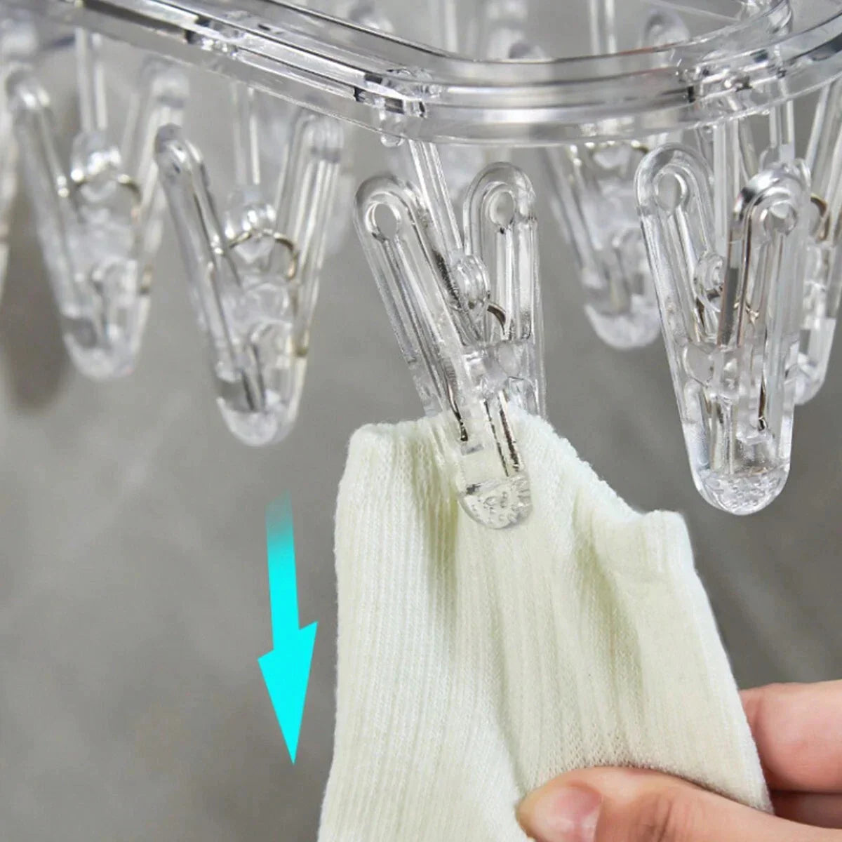 Wall-Mounted Folding Sock Rack